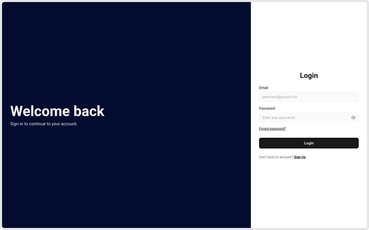 Screenshot of Auth Basement