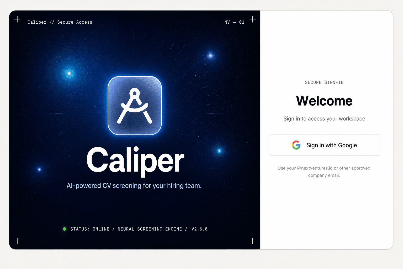 Screenshot of Caliper