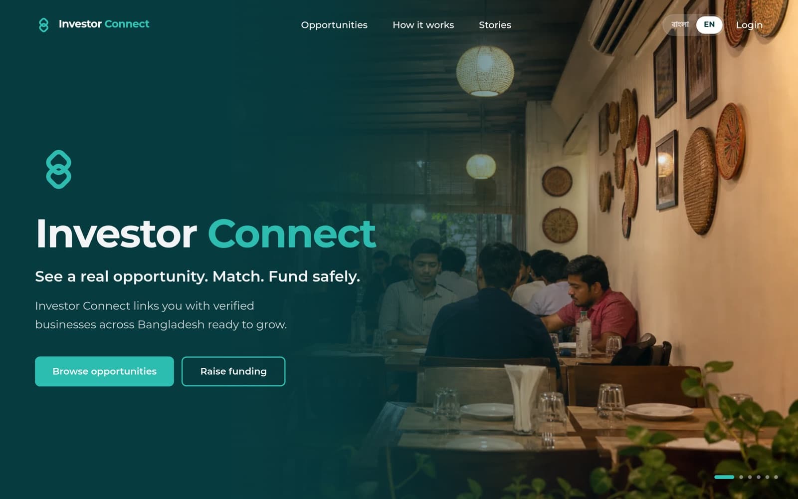 Screenshot of Investor Connect