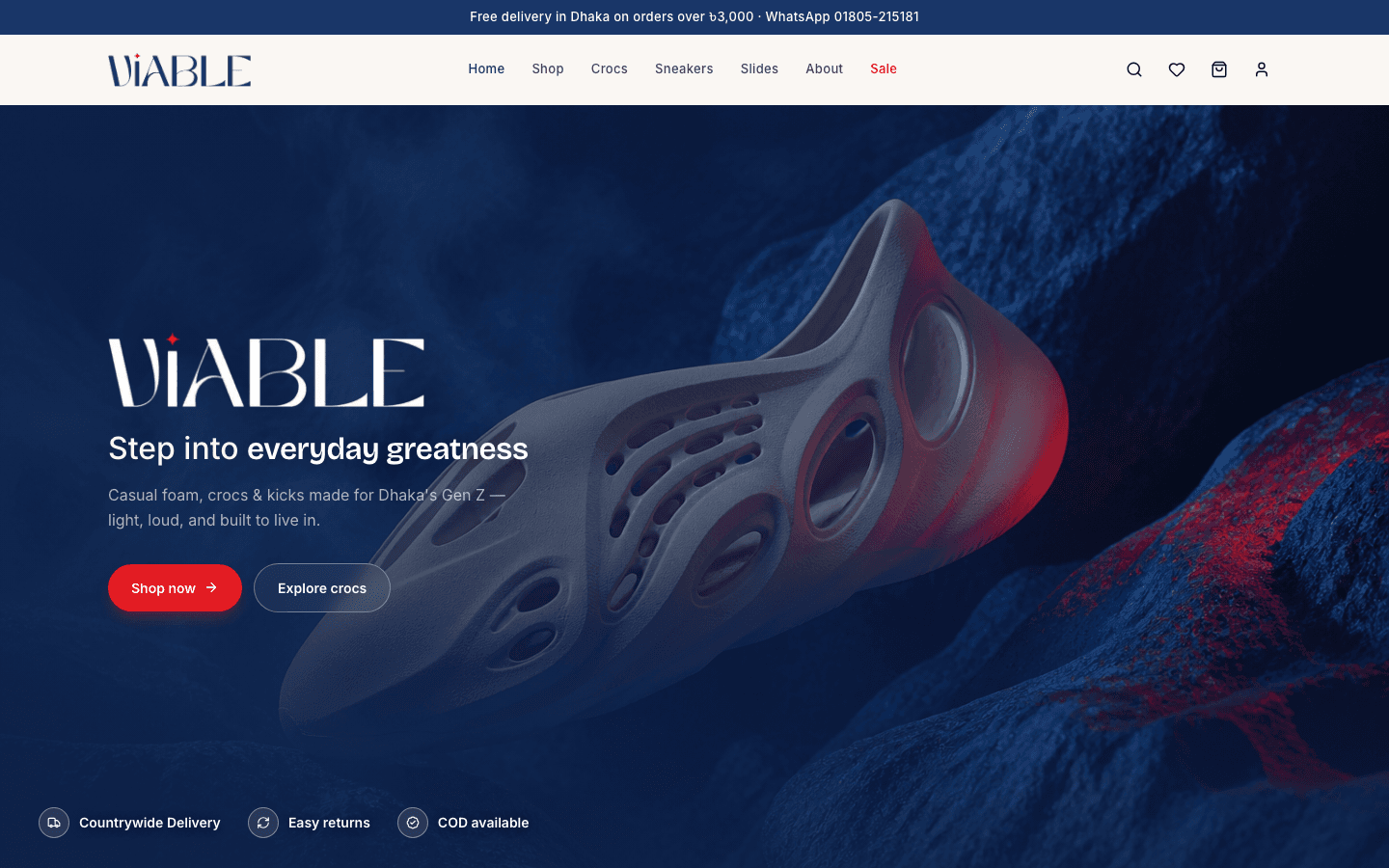 Screenshot of Viable
